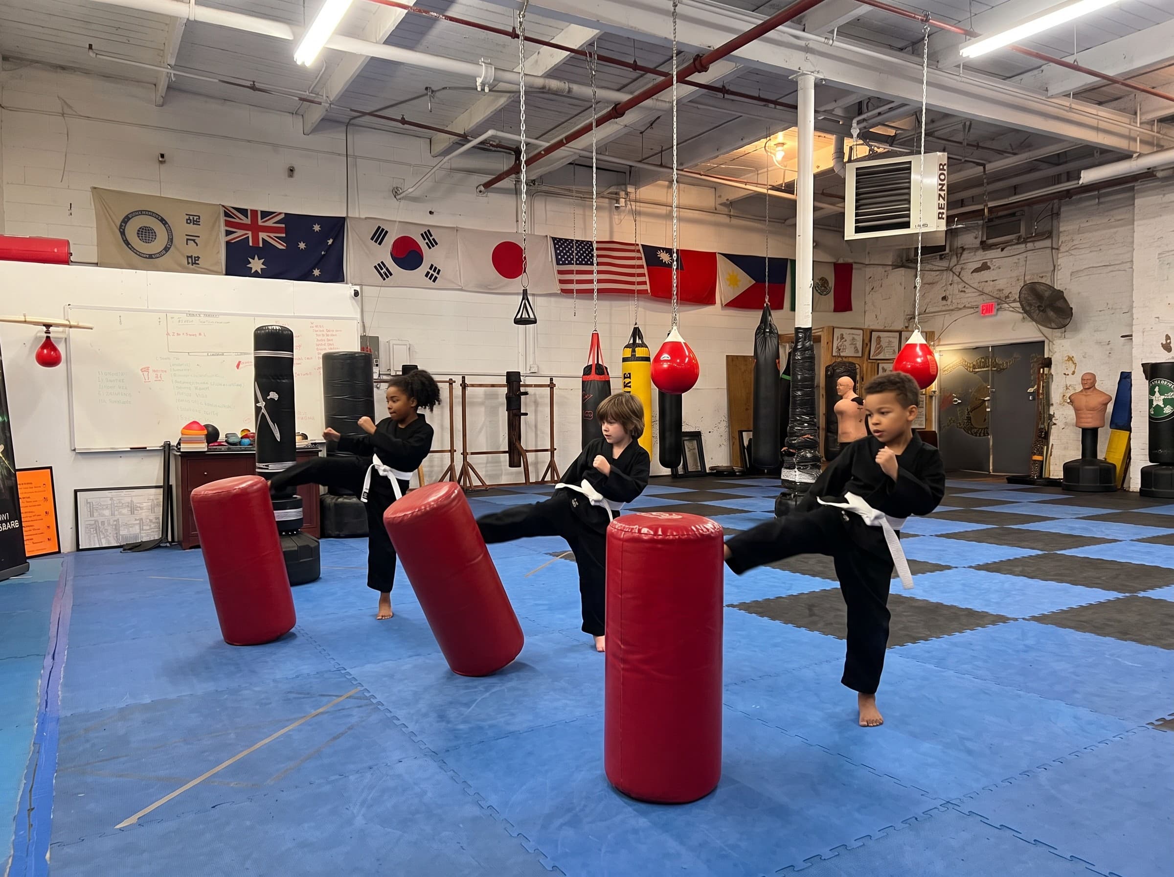 Kids class in the hall